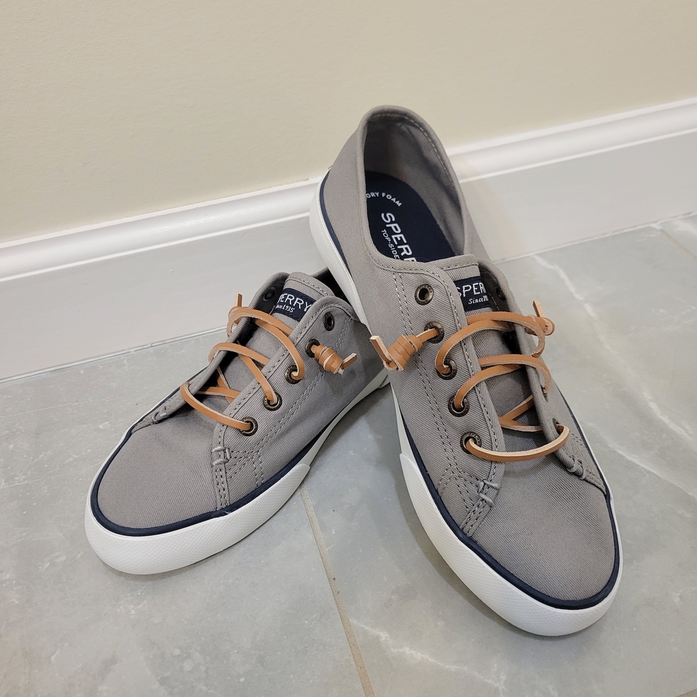 Sperry Women's Gray Memory Foam Sneakers